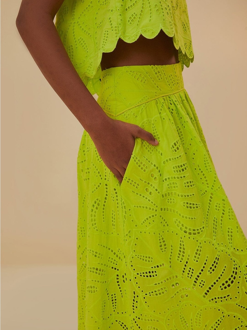 Farm Rio Green Monstera Eyelet Set - Picture 6 of 14
